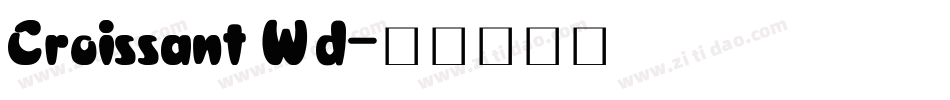 Croissant Wd字体转换